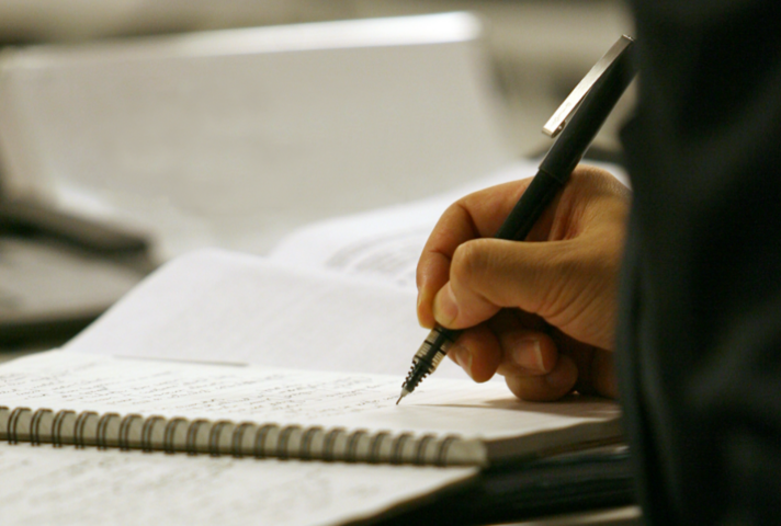 Person responding in writing to a call for evidence
