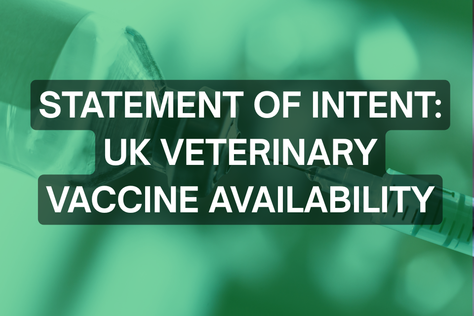 Government publishes framework to strengthen UK veterinary vaccine availability