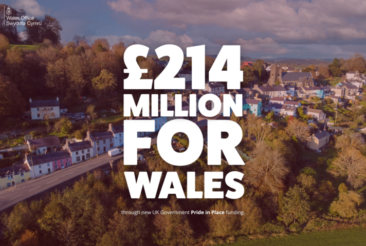 £214 million for Wales thorugh new UK Government Pride in Place funding.