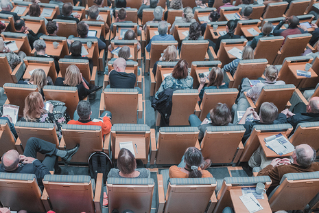 lecture theatre full of students