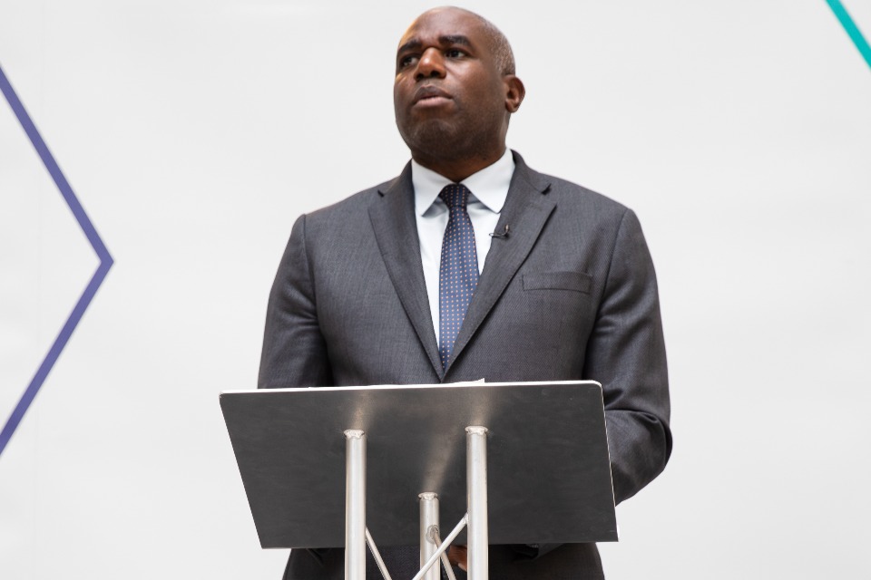 The Rt Hon David Lammy MP