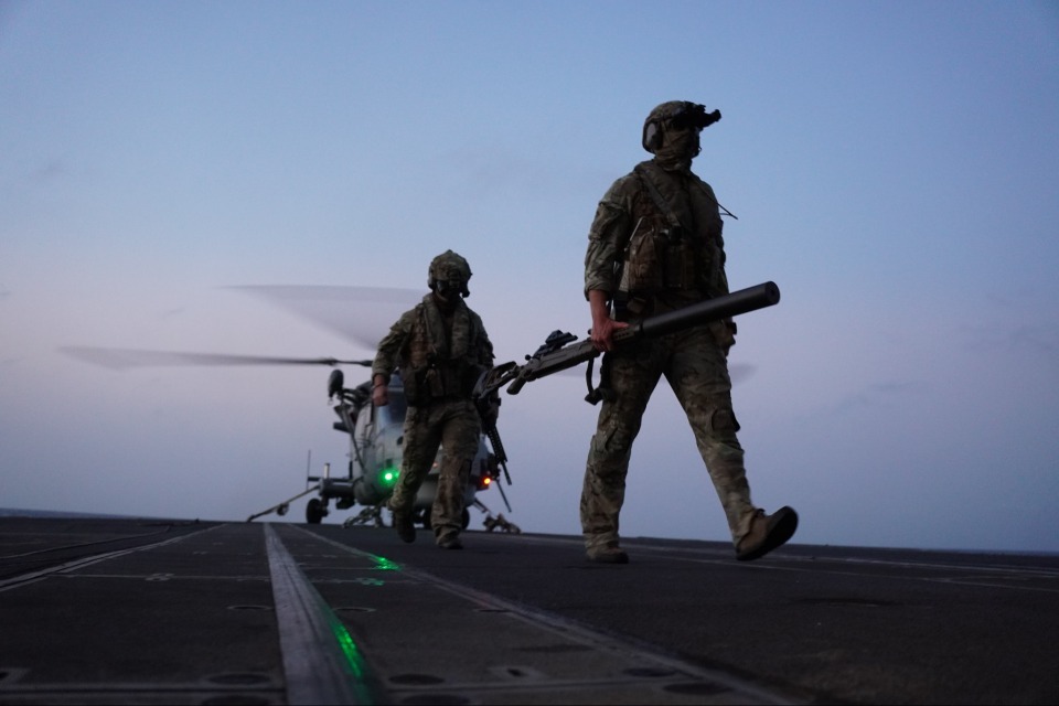 Royal Marines' bullseye shot stops £35m illegal drugs shipment in the Middle East