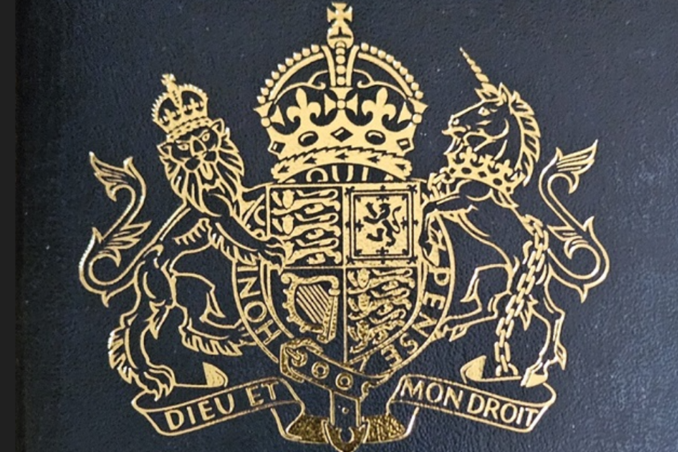 British passports to feature His Majesty’s Coat of Arms