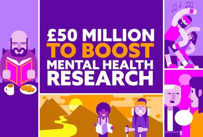 £50 million to boost mental health research.