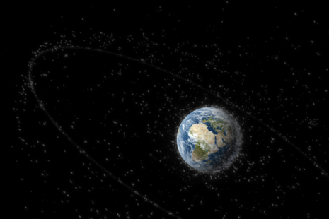 An artist's impression of space debris around Earth. Credit: ESA–P. Carril.