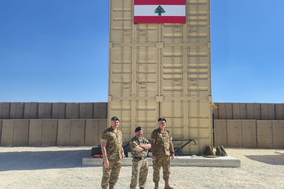 Vice Admiral Alghren on Lebanon's East border
