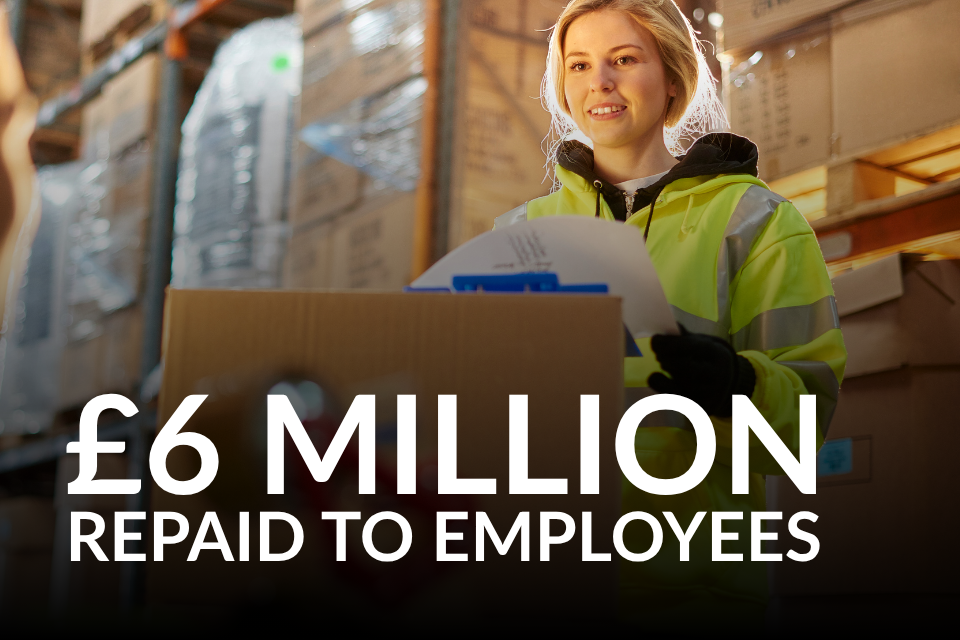 £6 million repaid to workers as Government cracks down on employers underpaying their staff