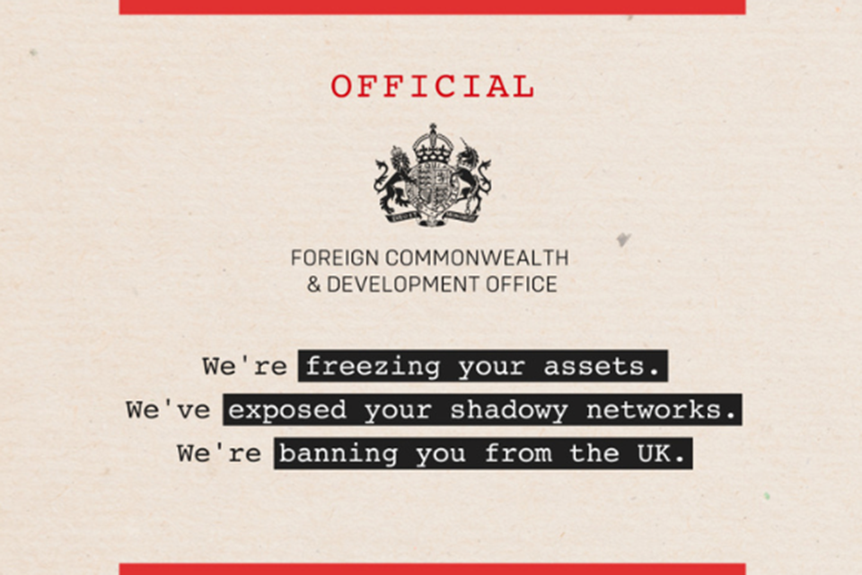 Read" ‘UK sanctions gangs and illicit finance network propping up people smuggling trade’ article