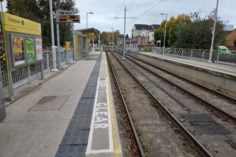 Serious injury to a child at Crossacres tram stop