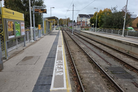 Crossacres tram stop.