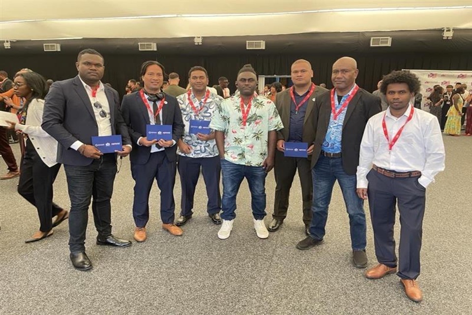 Current Chevening scholars at the Chevening Farewell event in London.