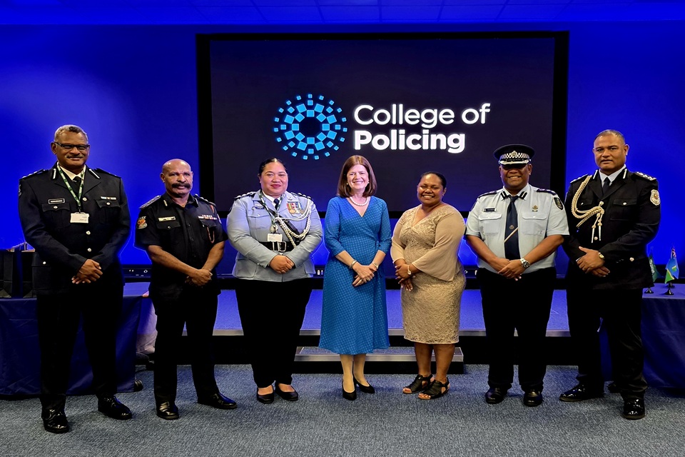 Pacific Islands Police Officers who joined the International Leadership Programme at the College of Policing in the UK this year.