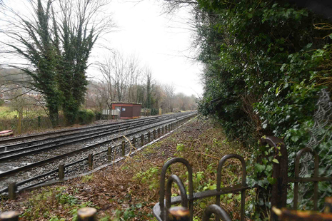Bourneview footpath crossing (courtesy of British Transport Police).