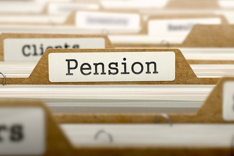 Pension file. Credit: Shutterstock