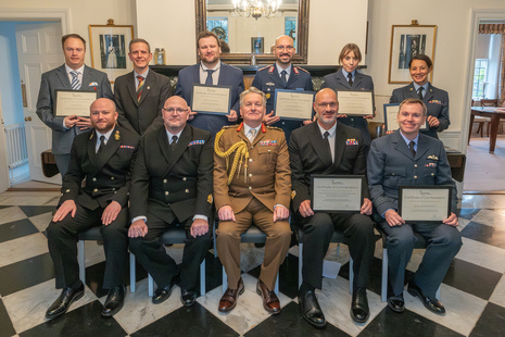 Group photo of commendation holders