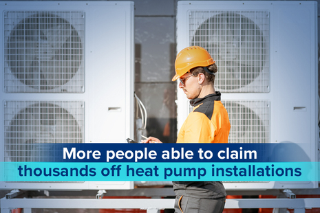 More people able to claim thousands off heat pump installations