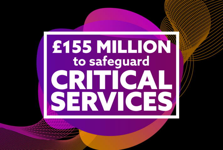 £155 million to safeguard critical services.