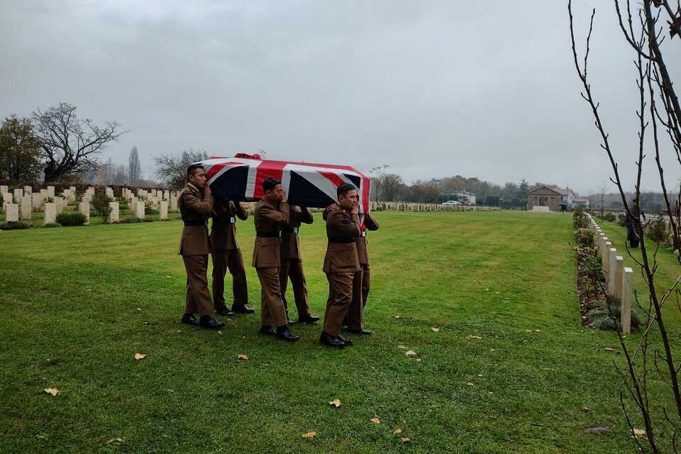 Gurkhas lay to rest unknown war hero