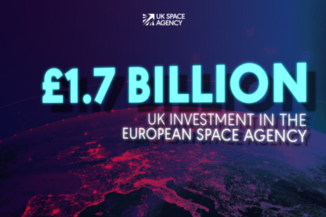 £1.7 Billion UK investment in the European Space Agency