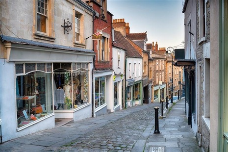 A high street in the UK
