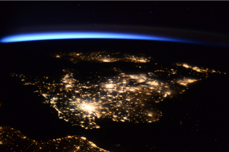 The UK under aurora. Credit: ESA/NASA