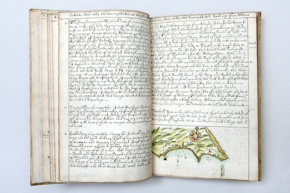 Captain John Narbrough’s manuscript journal at risk of leaving the UK