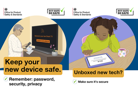 Smart connected products safety campaign assets.