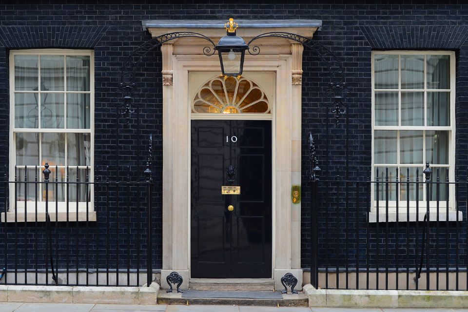 Image of door of 10 Downing Street