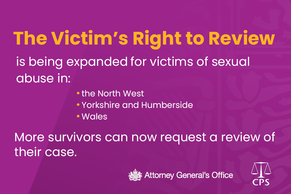 Solicitor General announces expansion of Victim’s Right to Review scheme