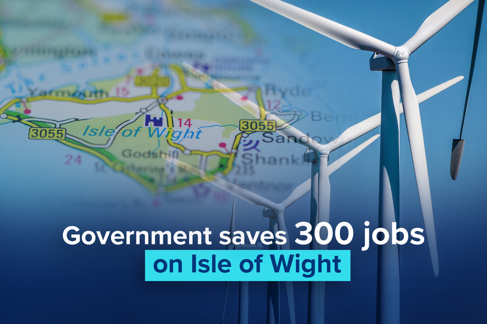 Government saves 300 jobs on the Isle of Wight