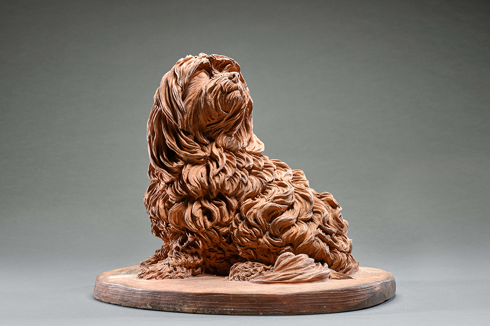 18th century dog sculpture at risk of leaving the UK