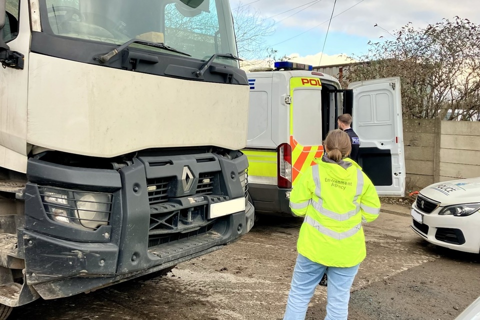 Arrest made & vehicle seized in waste investigation in Merseyside