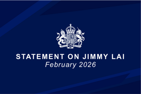 Graphic saying statement on Jimmy Lai