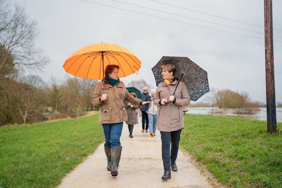 Floods Minister visits Somerset communities impacted by recent weather