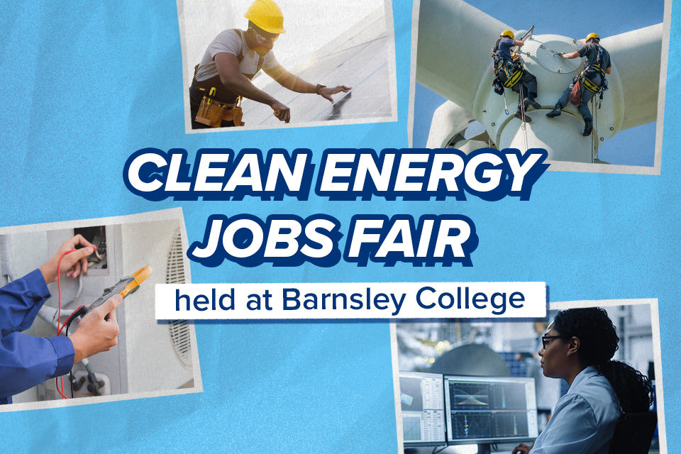Clean?Energy Jobs Fair?held?at Barnsley College