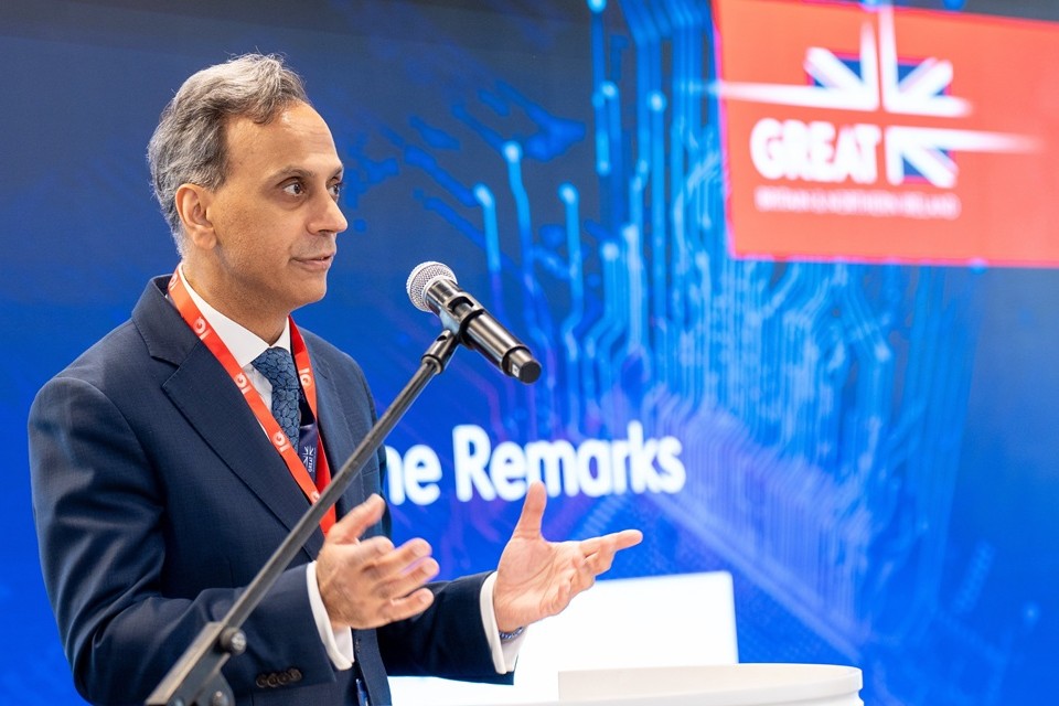 British High Commissioner to Malaysia, Ajay Sharma delivering his welcome remarks