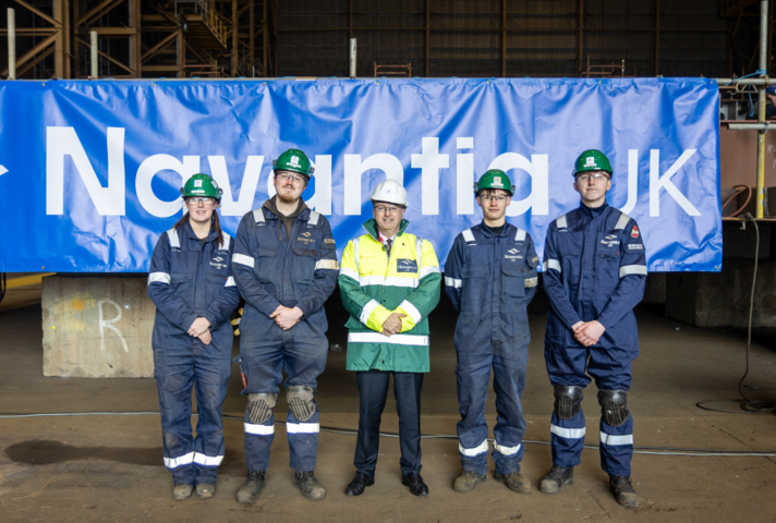 Douglas Alexander meeting Navantia UK apprentices