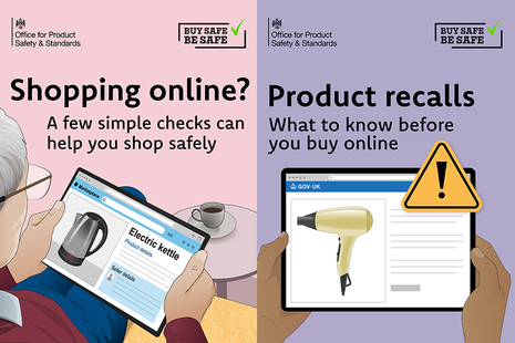 Online shopping safety campaign assets