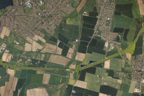 Artist's impression of North Hykeham Relief Road