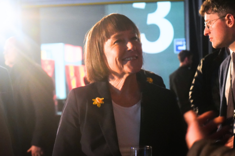 Welsh Secretary Jo Stevens at the Wales Office's St David's Day reception held at Bad Wolf Studios, Cardiff.