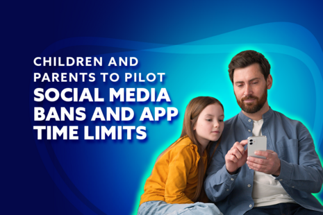 Children and parents to pilot social media bans and app time limits.