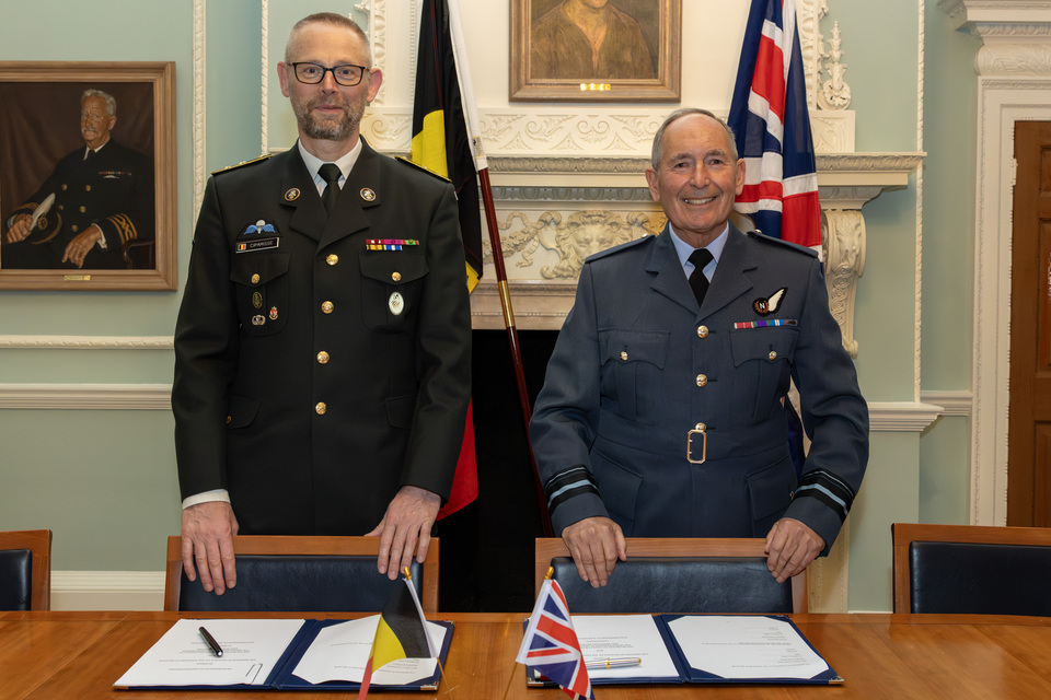 UK and Belgium sign multi-million pound Mission Data partnership