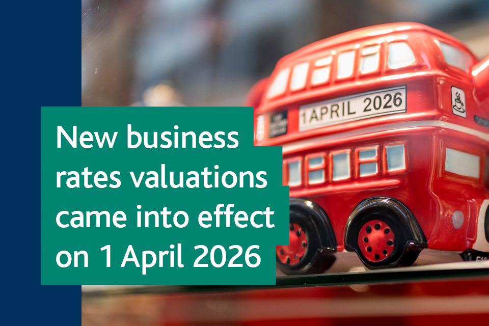 Valuation Office –?New rateable values come into effect for 2026?to 2029