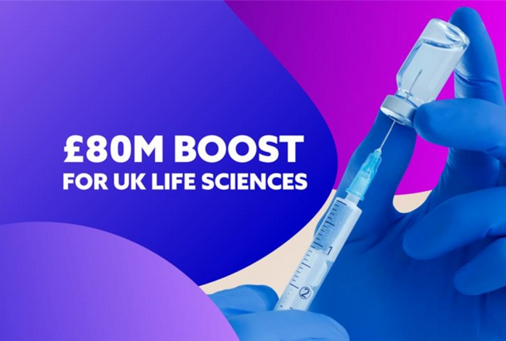 £80 million boost for UK life sciences.