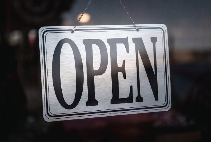 Open sign