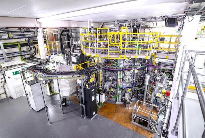 The MAST Upgrade fusion energy machine at UKAEA.