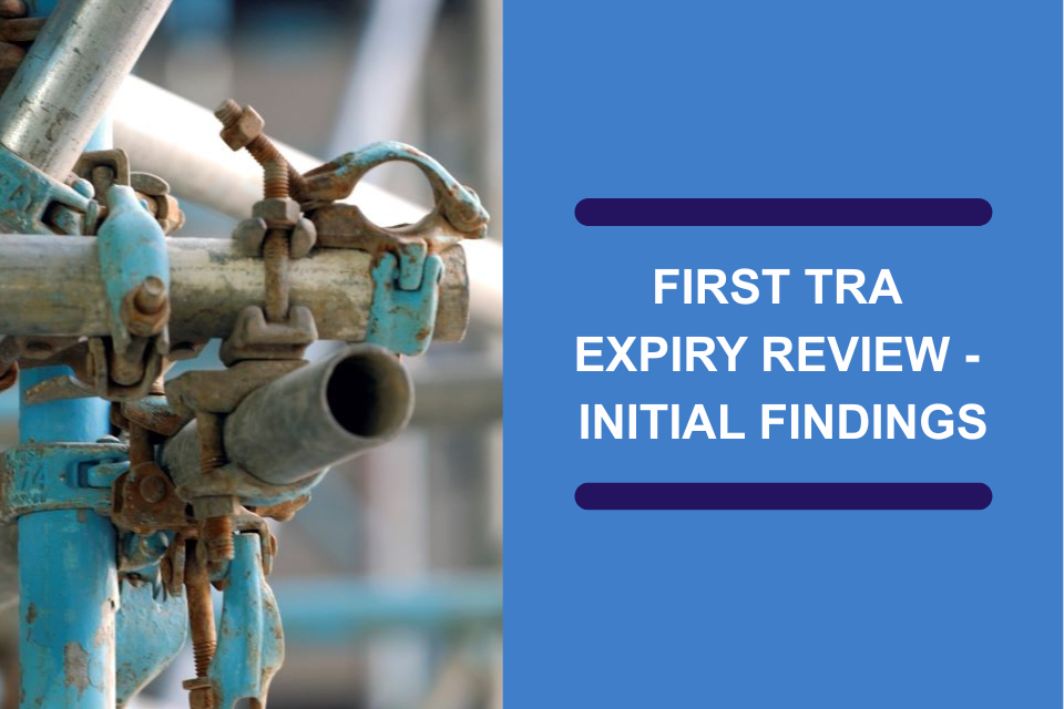 Welded tubes and pipes expiry review reaches initial findings