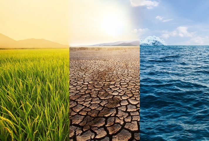 Three views depicting climate. Credit: iStock Photo