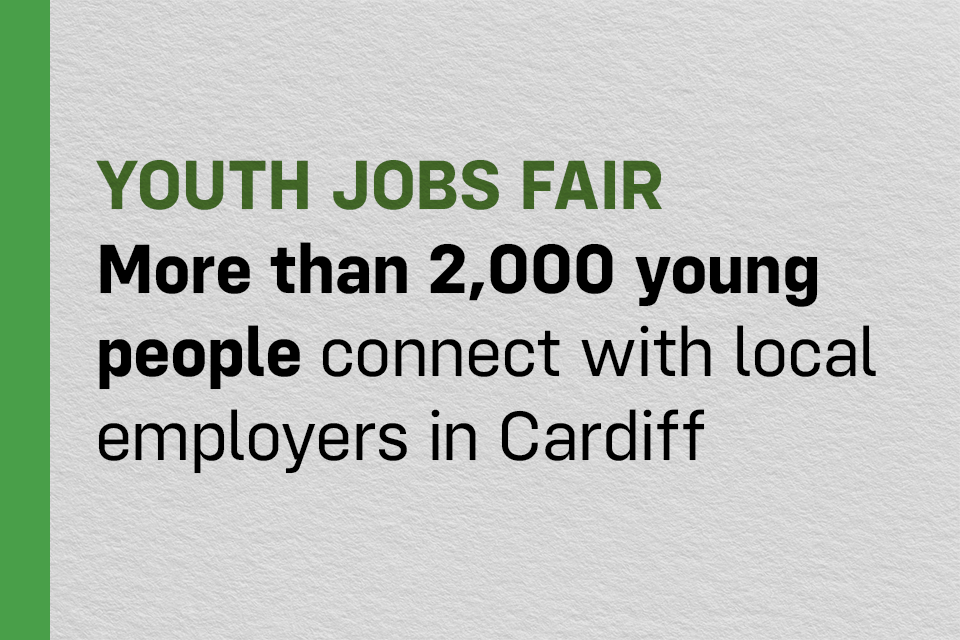 Cardiff's biggest ever jobs fair sees thousands of young people connect with local employers 