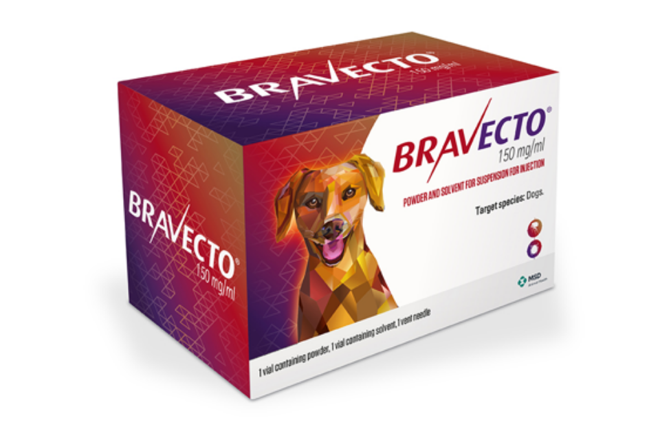 Bravecto 150 mg/ml Powder and Solvent for Suspension for Injection for Dogs – SPC change
